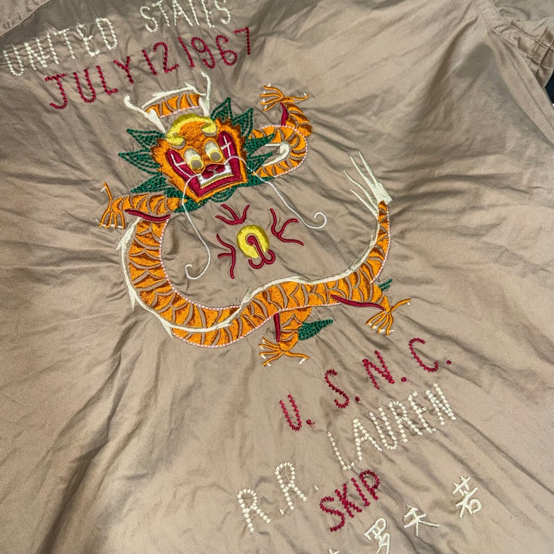 폴로 랄프로렌 미군 드래곤 자수 워크셔츠 상품이미지5