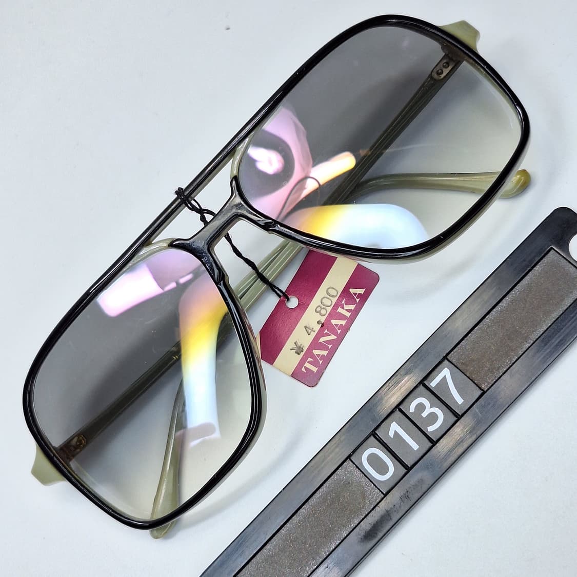 80s 일본제 빈티지 데드스톡 미사용/투브릿지 리벳 선글라스 클래식 상품이미지1