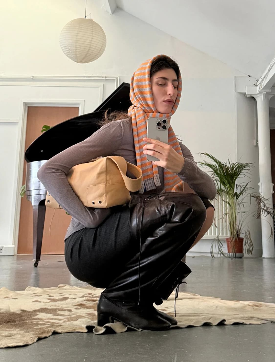 팔로마울 No 2727 Bela 스트라이프 스카프 상품이미지1