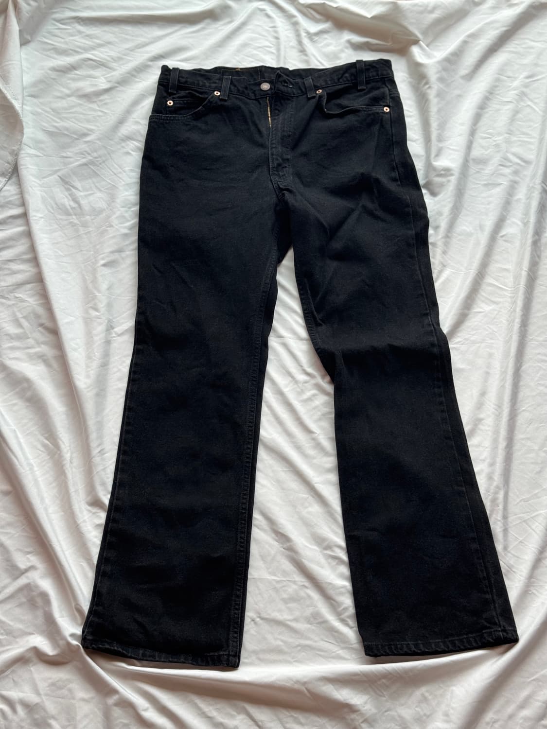 90s 리바이스 517 부츠컷 USA MADE 블랙 데님 상품이미지1