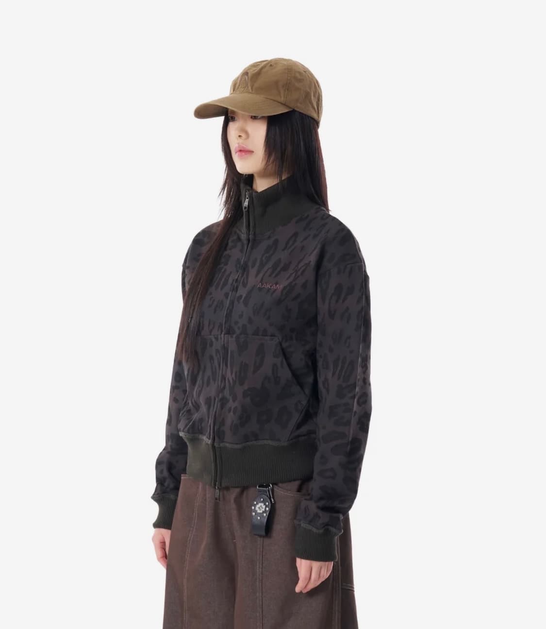 아캄 Leopard Logo Track Jacket (Black) 상품이미지3