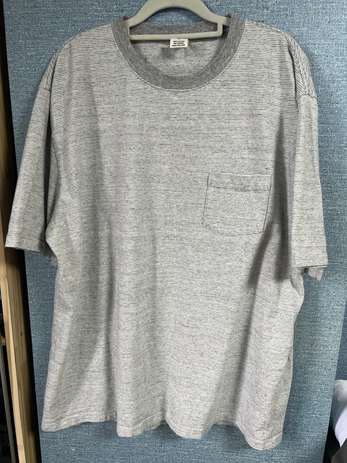 카키스 스트라이프 반팔티셔츠 4(xl) 상품이미지1