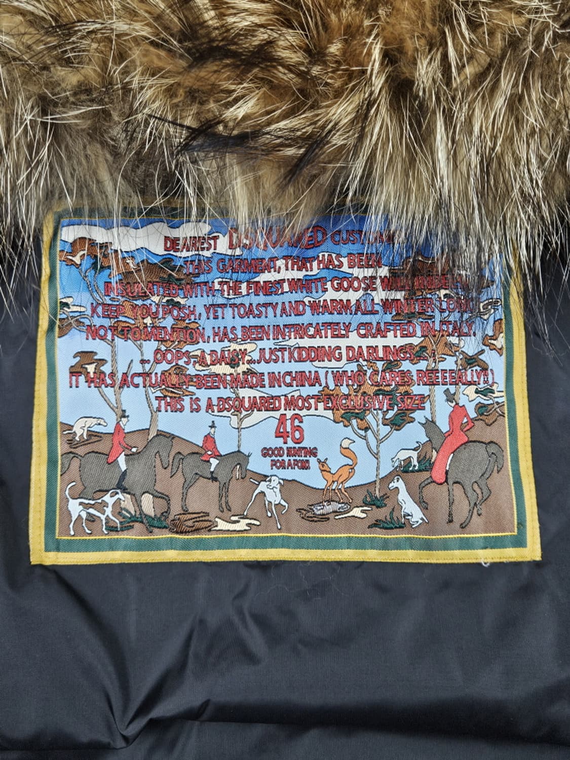 디스퀘어드 라쿤 퍼 가드 다운 패딩 자켓 ( 46 ) / 10204 상품이미지8