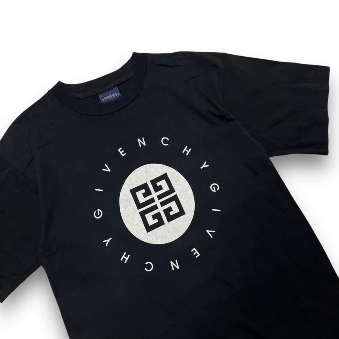 지방시 90s 시그니처 로고 USA 다크 반팔 구형 티셔츠 상품이미지2