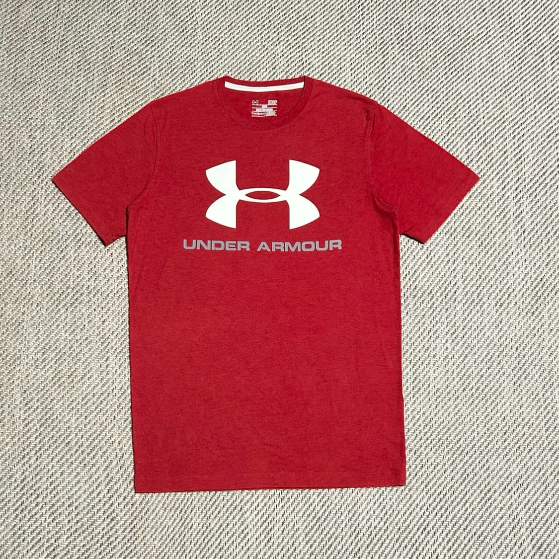 [S] Underarmour 언더아머 빅로고 레드 반팔티 상품이미지1