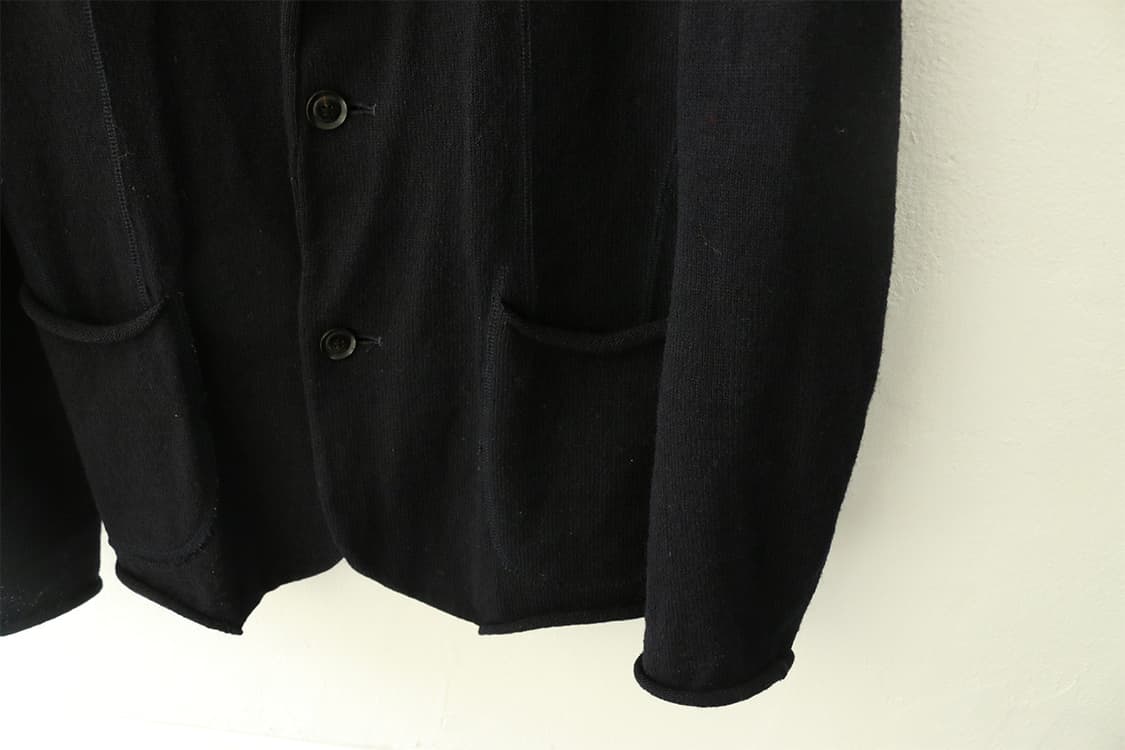 컬러 다크네이비 울 니트 가디건 상품이미지6