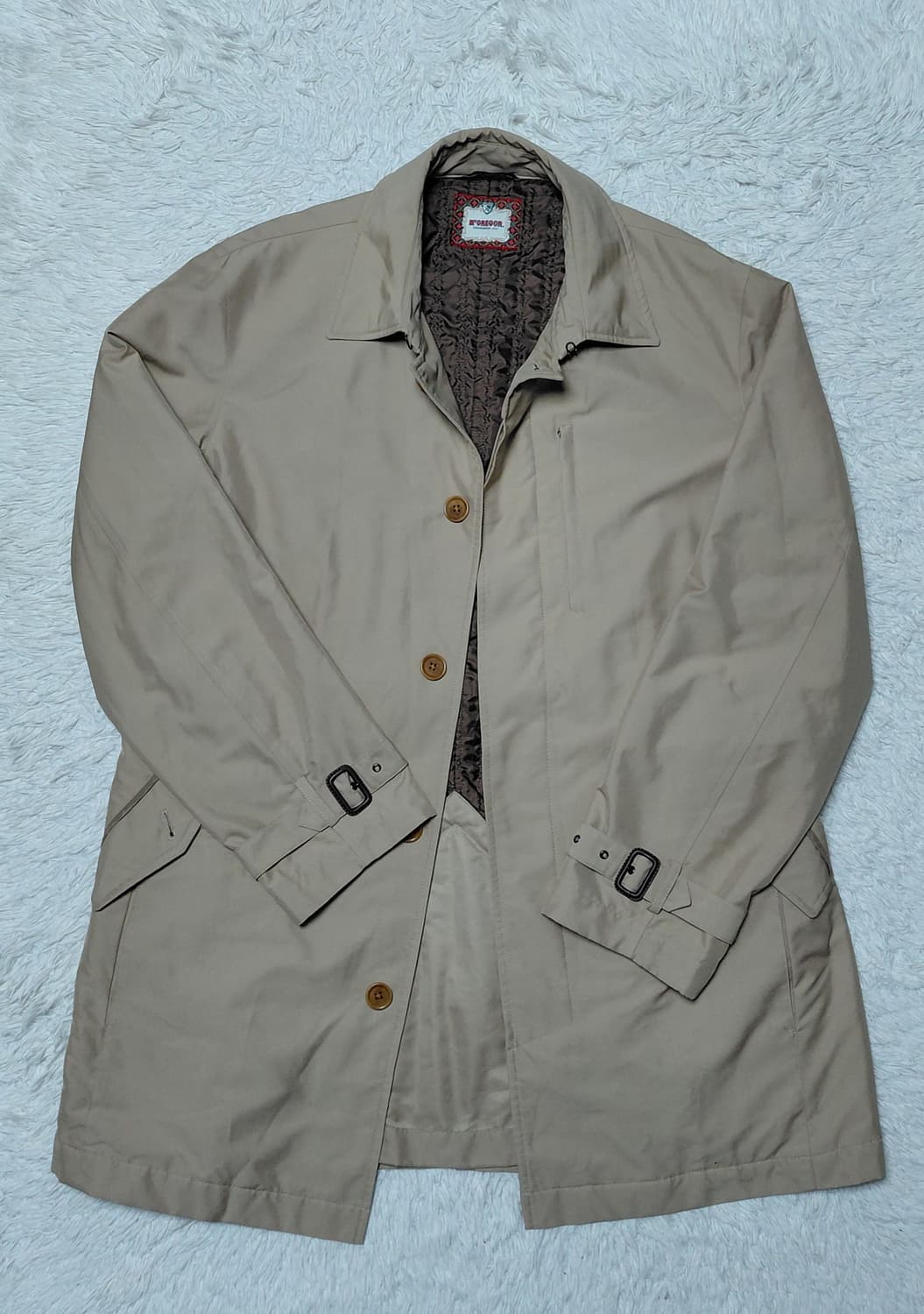 Mcgregor 남성 베이지 트렌치 코트 (105) 상품이미지4