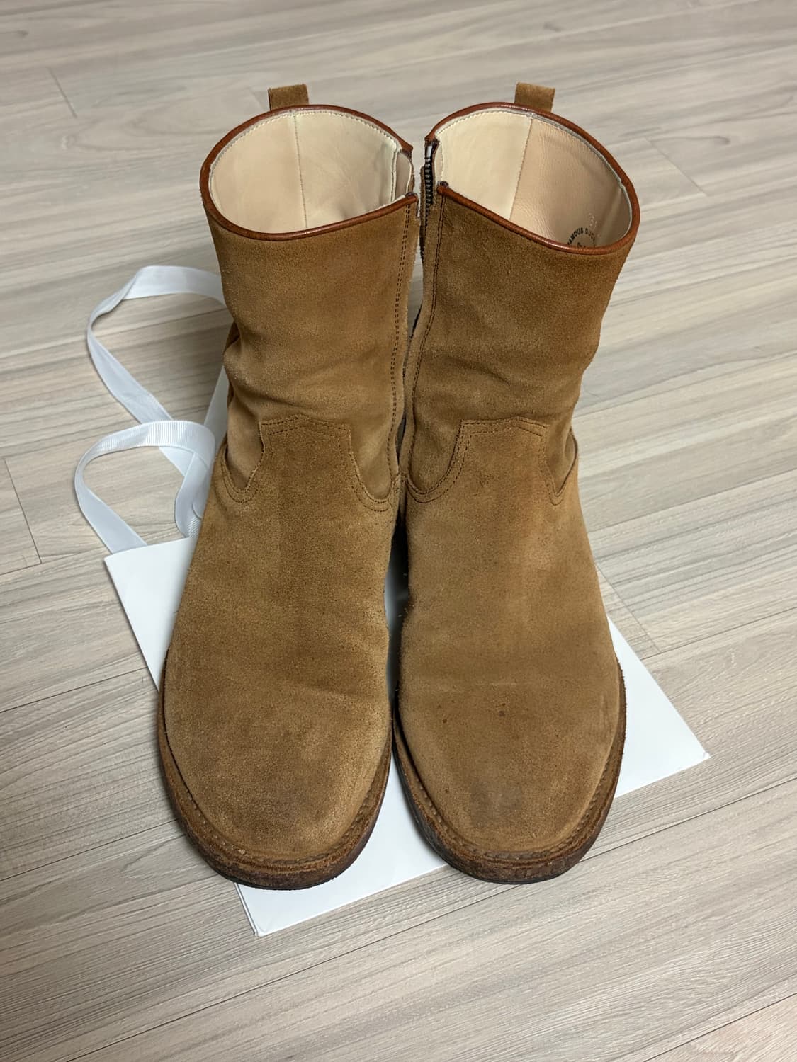 [42] 논네이티브 마인데님 스웨이드 부츠 카멜 색상 상품이미지2