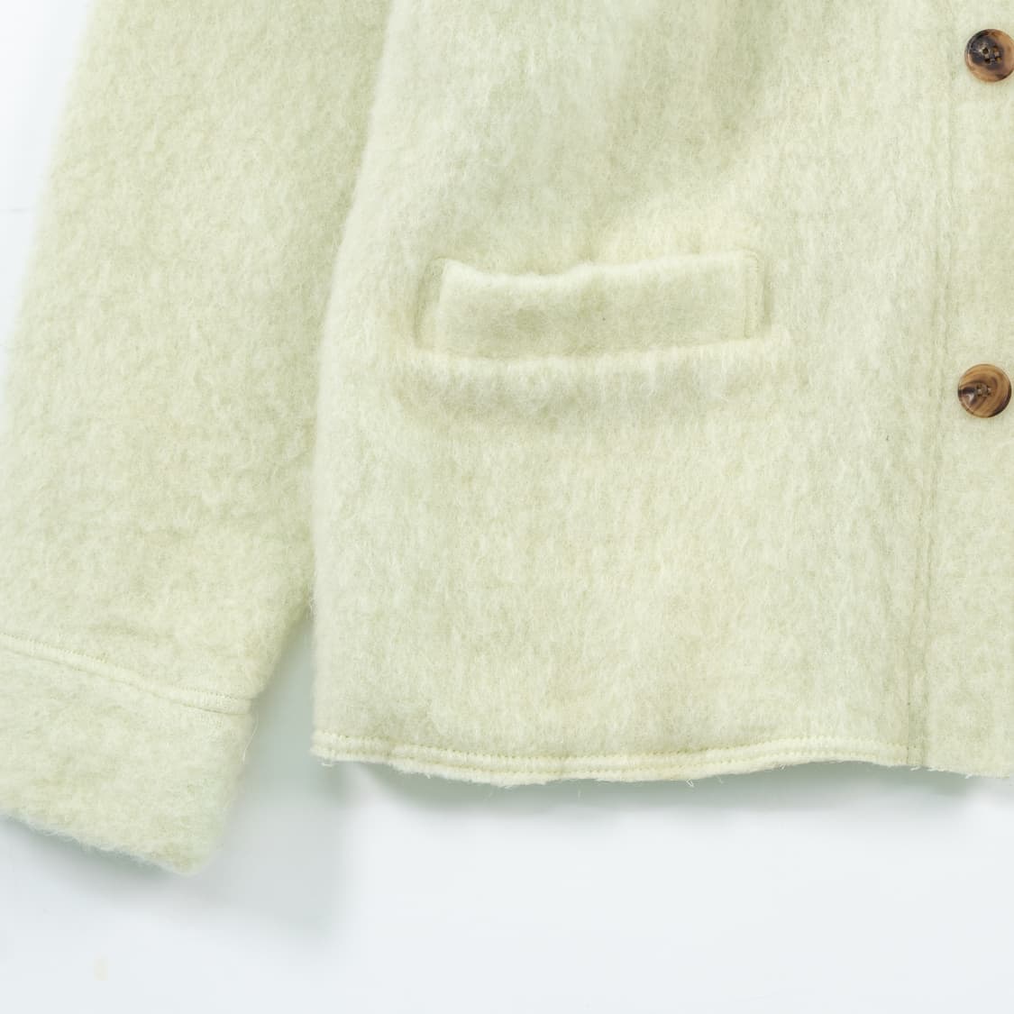 [Jieda] 섀기 텍스처 로우컷 가디건 상품이미지3