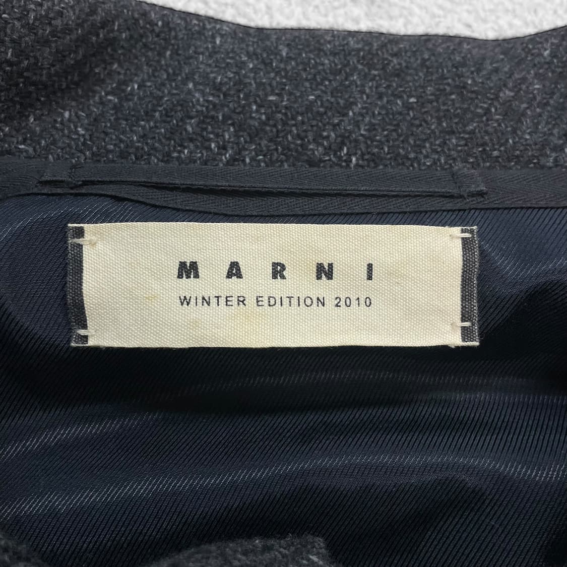 마르니 Marni 하프 울 코트 차콜 상품이미지4