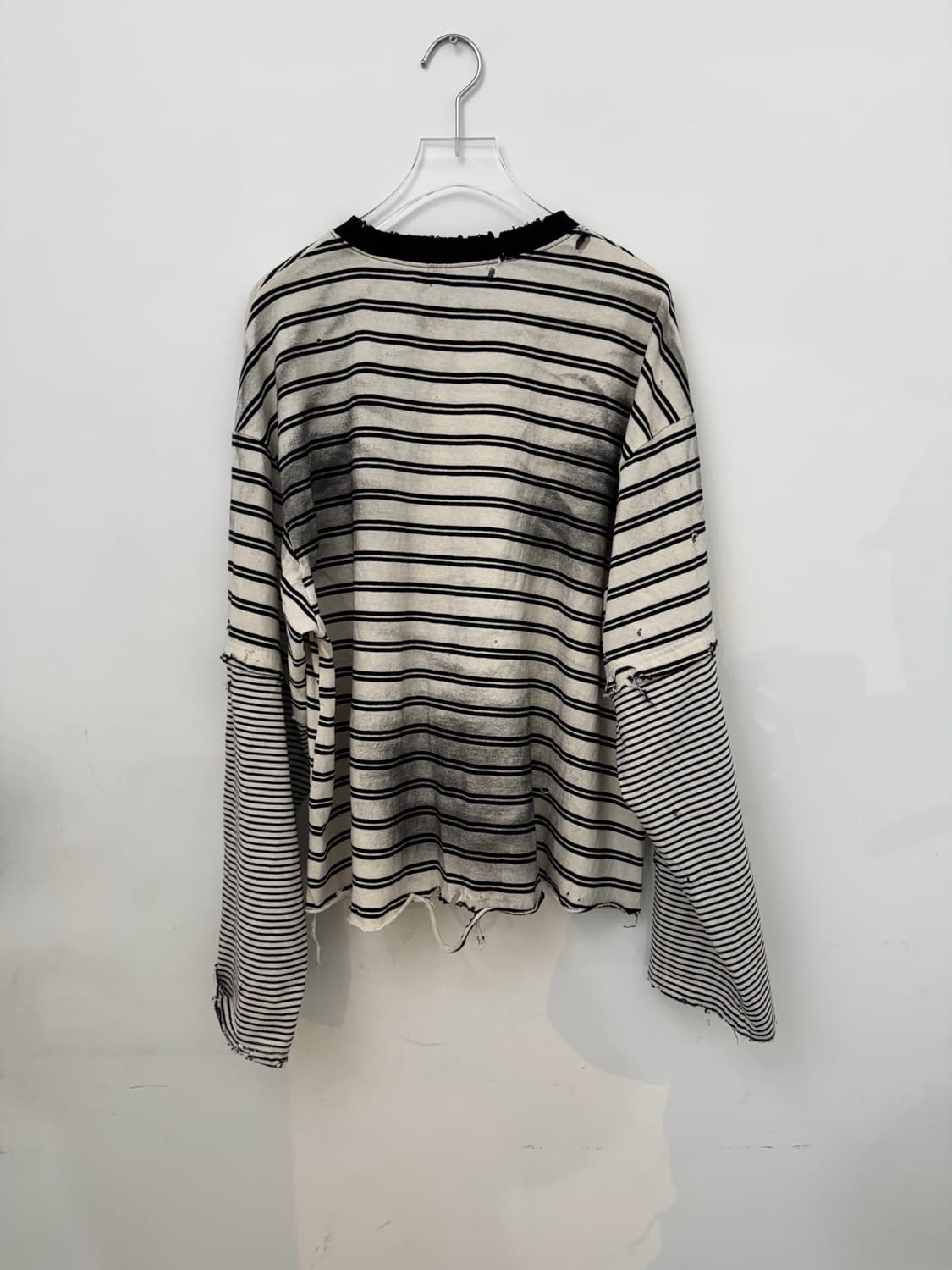 빈티지 레이어드 워싱긴팔 상품이미지5