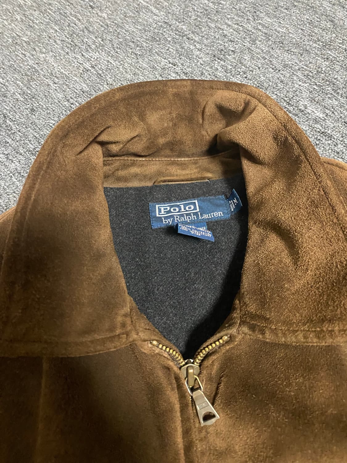 옷정리중. 폴로 스웨이드 어드저스트 자켓 급처 상품이미지3