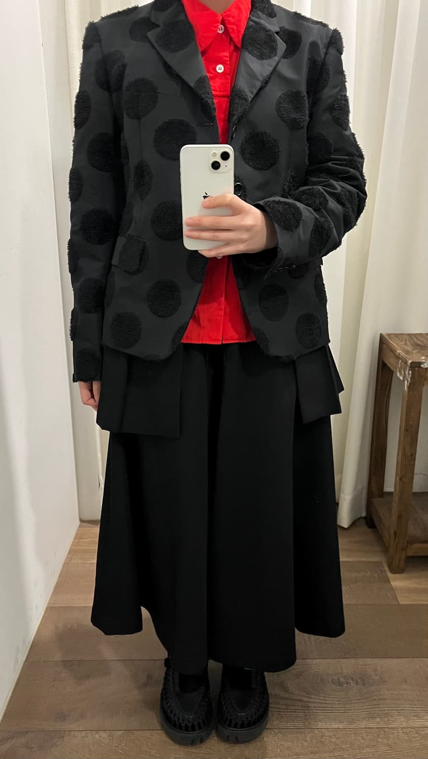 Fluffy Big Dot Jacket 상품이미지2