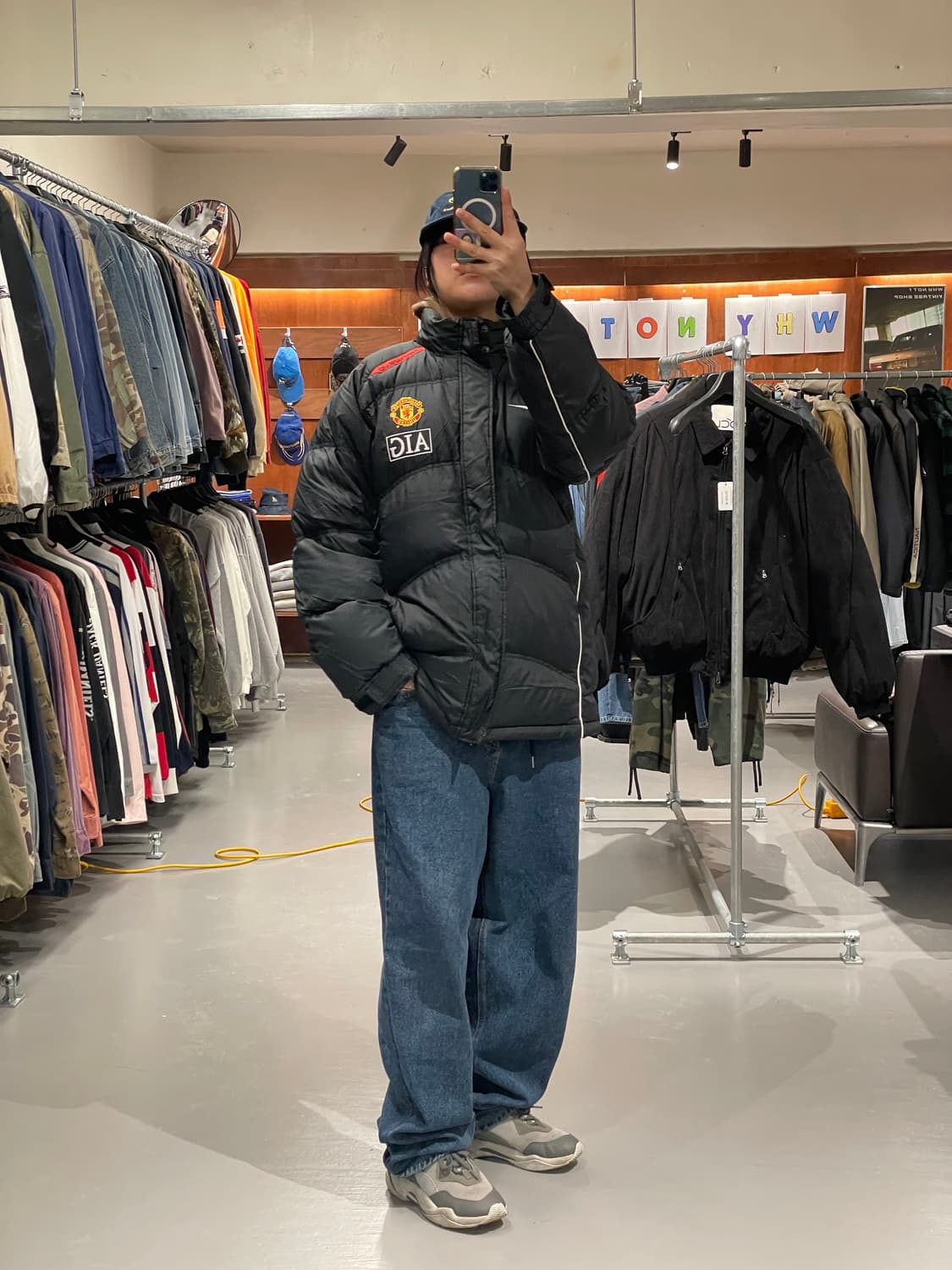 나이키 맨유 벤치 코트 패딩   상품이미지5