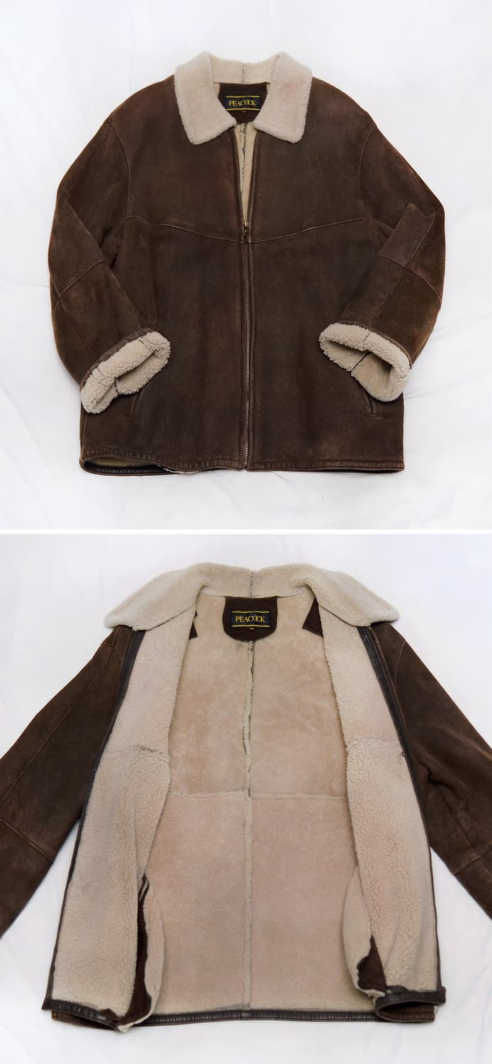 신세계 백화점 천연 양가죽 스웨이드 시어링 무스탕 코트 자켓 (100+) 상품이미지2