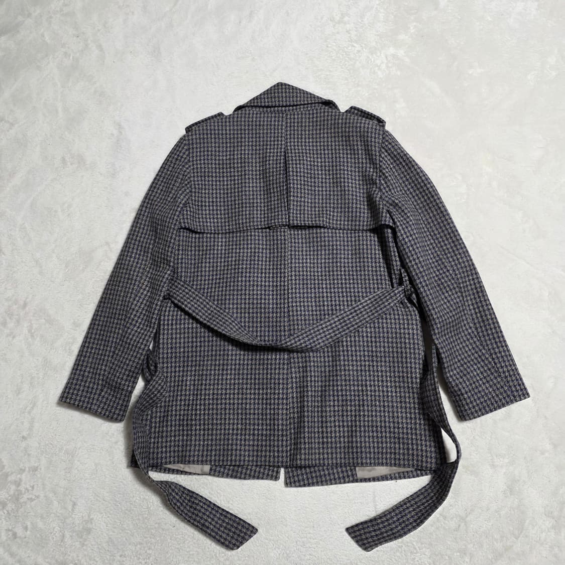 (F)여성 메인스테이 체크 벨티드 자켓 봄가을 상품이미지3