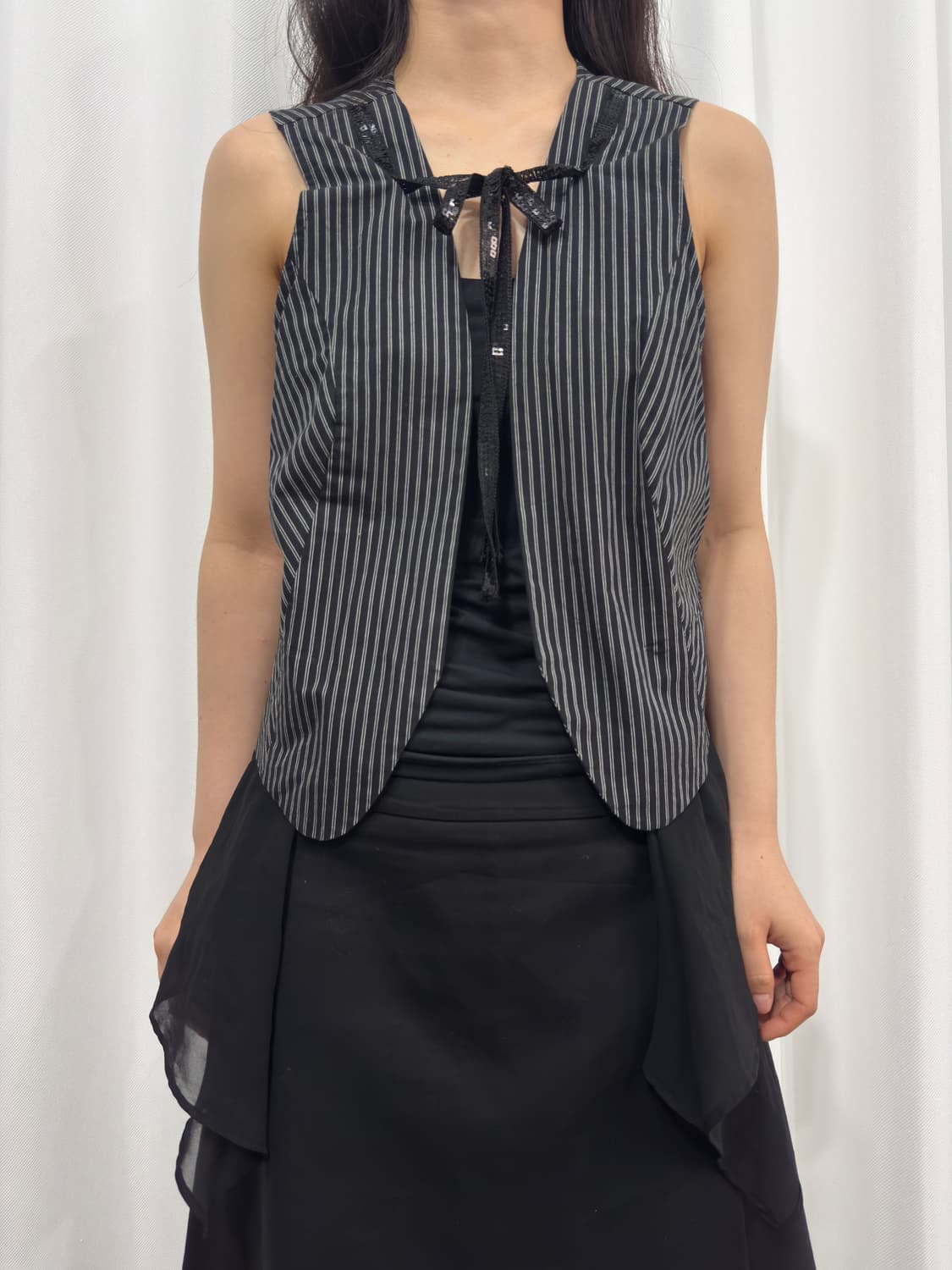 stripe design vest 상품이미지4