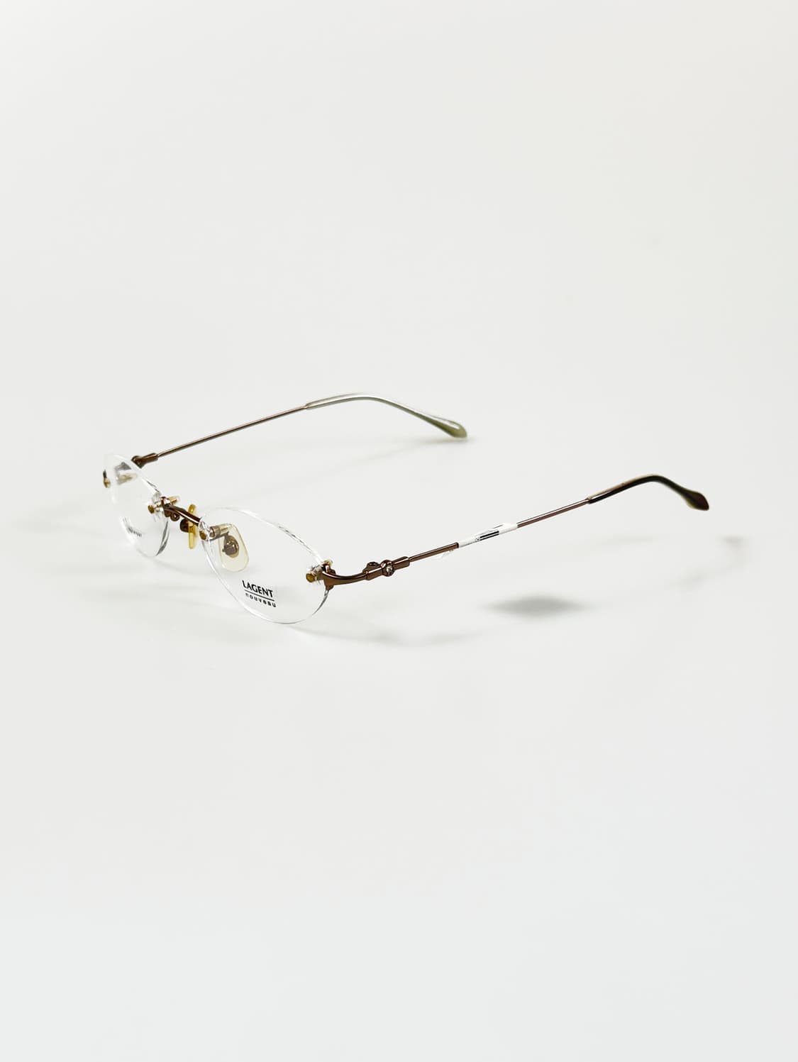 SJ LAGENT 서전 무테 티타늄 오벌 빈티지 안경 상품이미지3