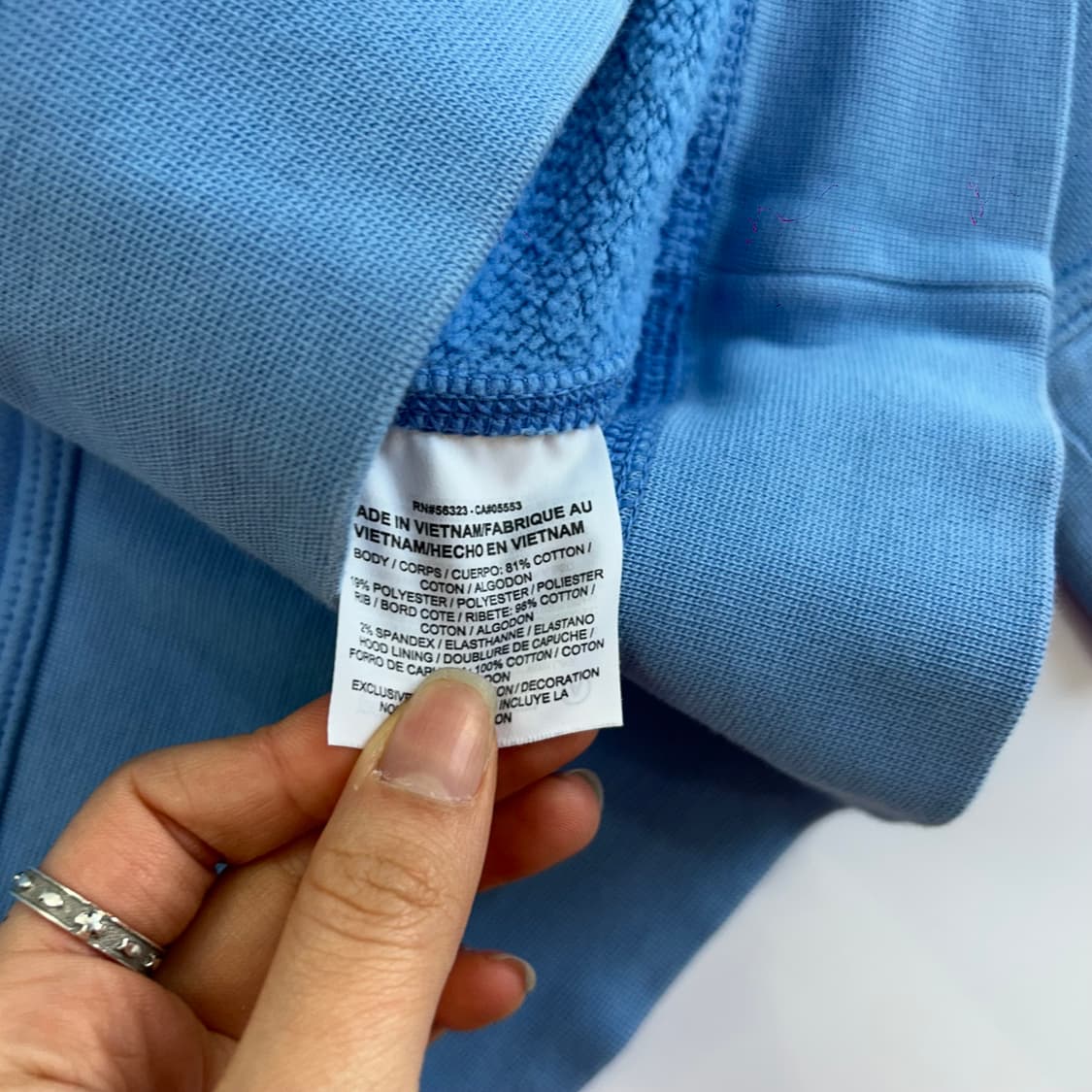 Nike 나이키 화이트 스우시 라이트 블루 후드티 상품이미지6