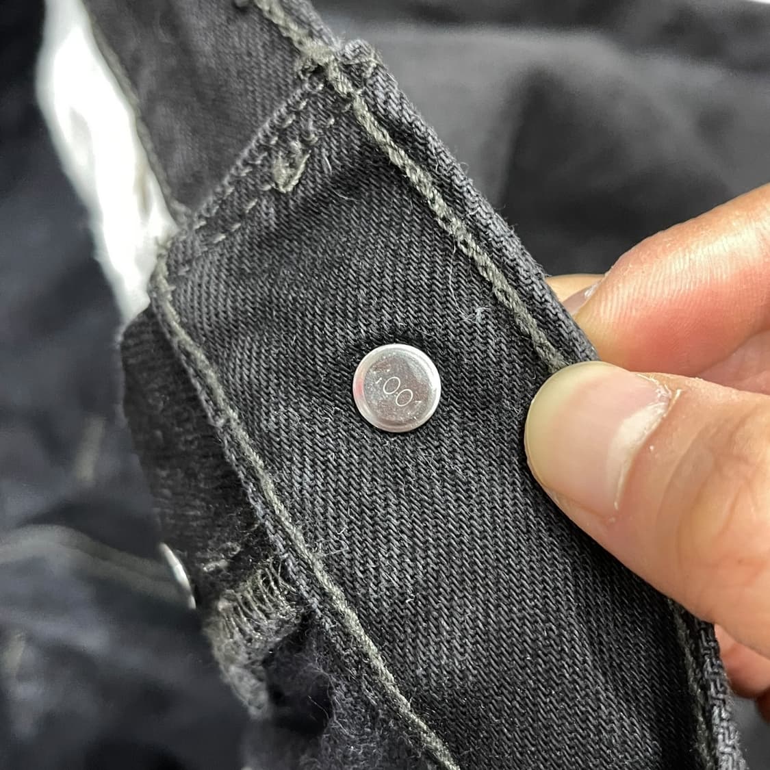 00s 리바이스 501 블랭크탭 흑청 상품이미지7