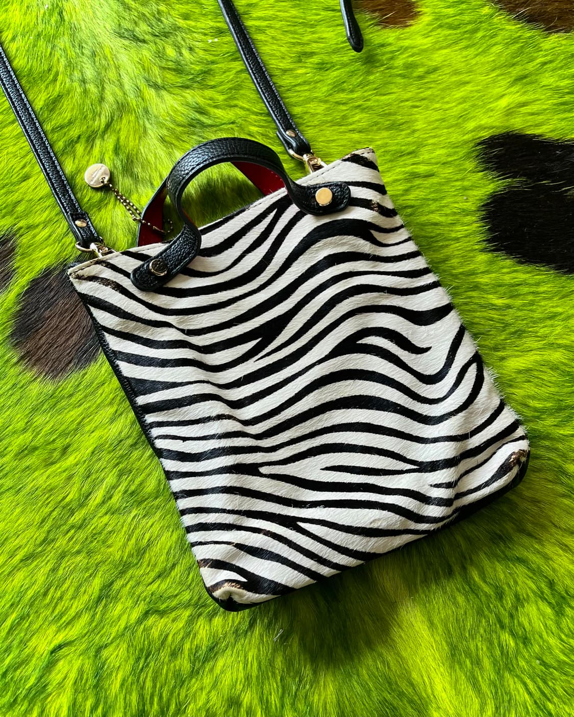 Pisoraro Tokyo Real Calf-Hair Zebra Bag 상품이미지3