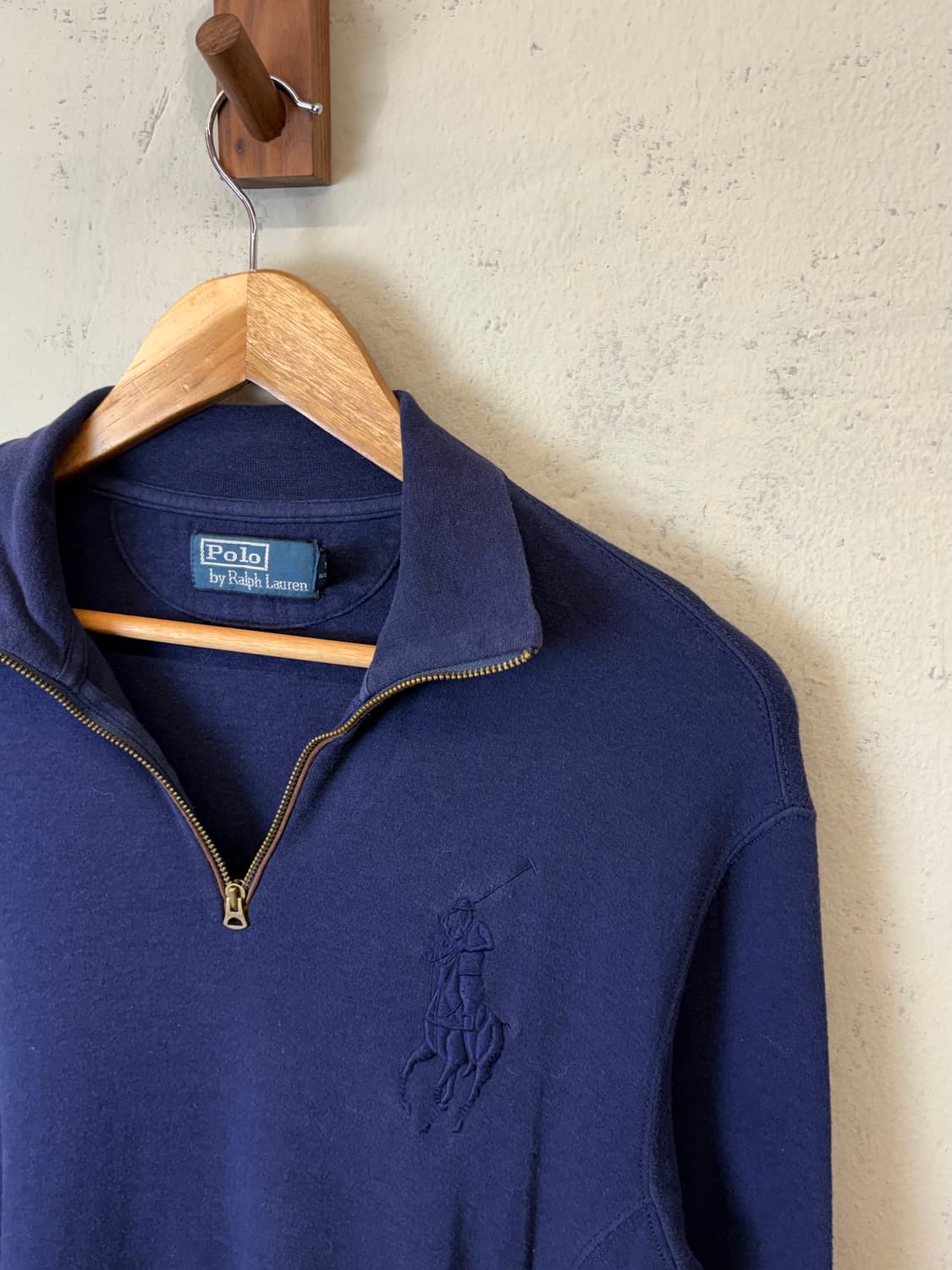 폴로랄프로렌 빈티지 빅포니 반집업 스웻셔츠 상품이미지4