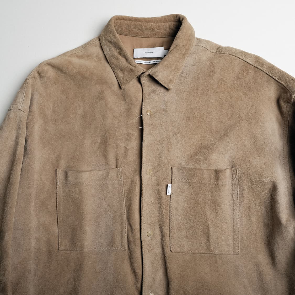 그라프페이퍼 고트 스웨이드 박스 셔츠 자켓 1사이즈 상품이미지4