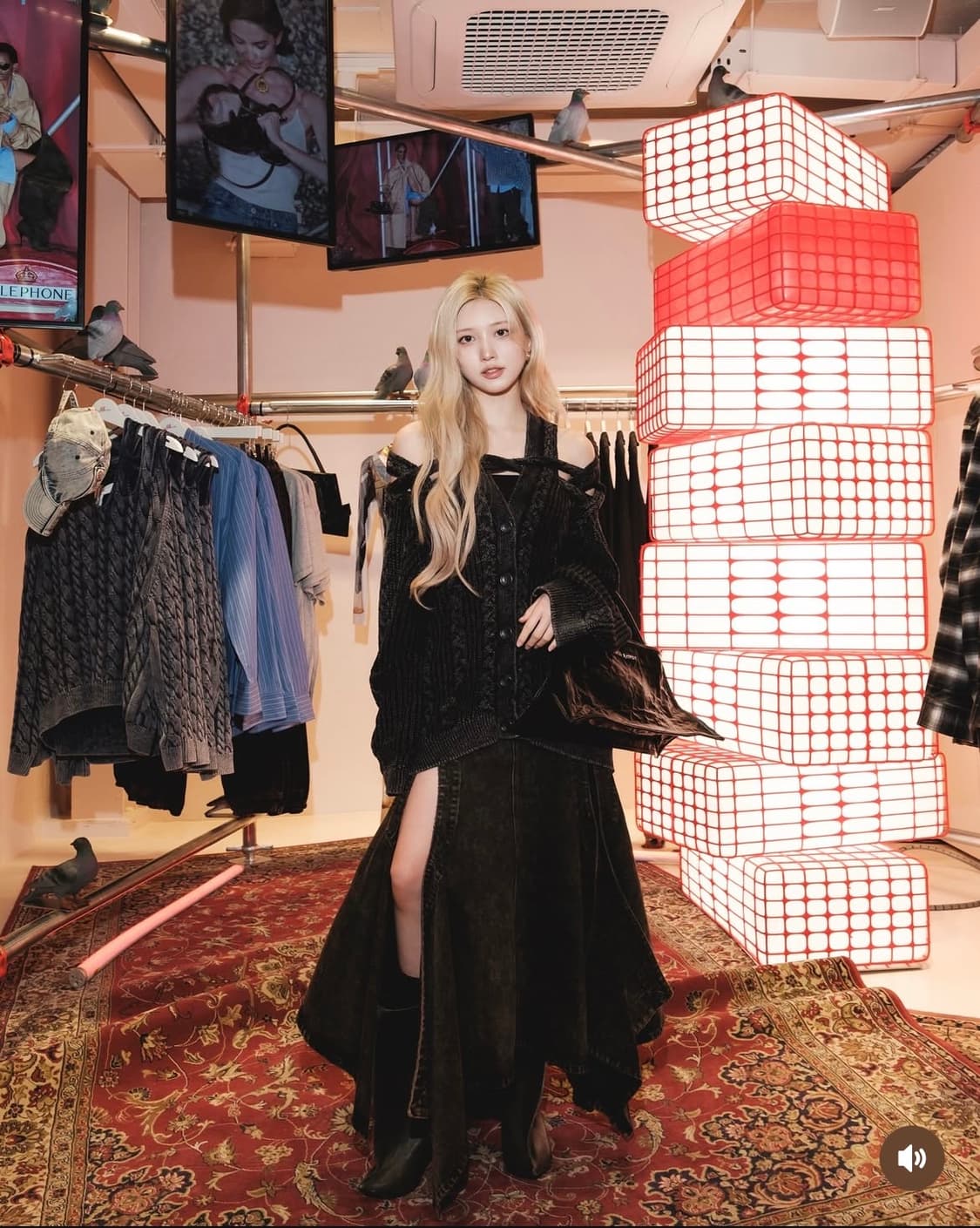 [아이브 가을 착용] 글렌 마틴스 x h&m 케이블 니트 가디건 블랙 상품이미지3