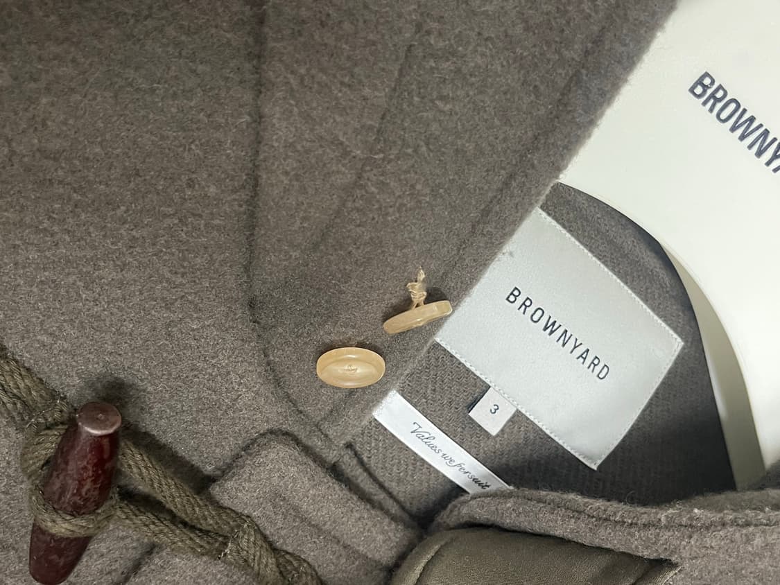 24FW 브라운야드 더플코트 올리브그레이 (3) 상품이미지3