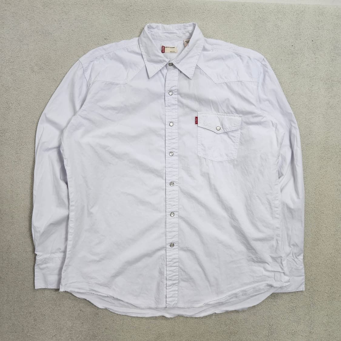 리바이스 웨스턴 셔츠 XL 화이트 새상품 상품이미지3