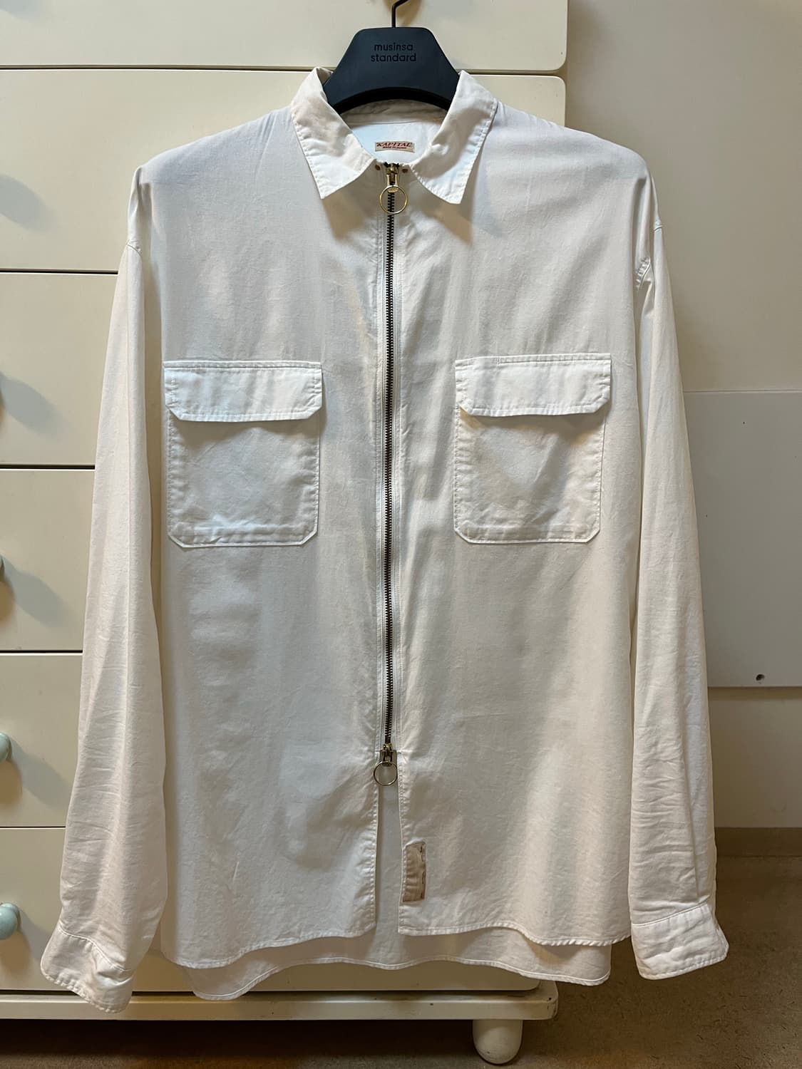 캐피탈 OX 드리즐러 워크 셔츠 화이트 상품이미지1