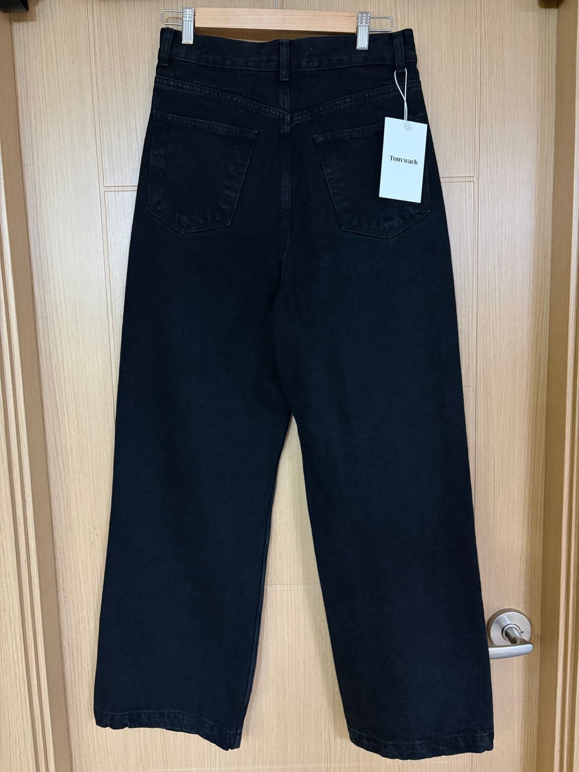 [새상품] 토니웩 와이드 레그 데님 진 워시드 블랙 / 28 상품이미지4