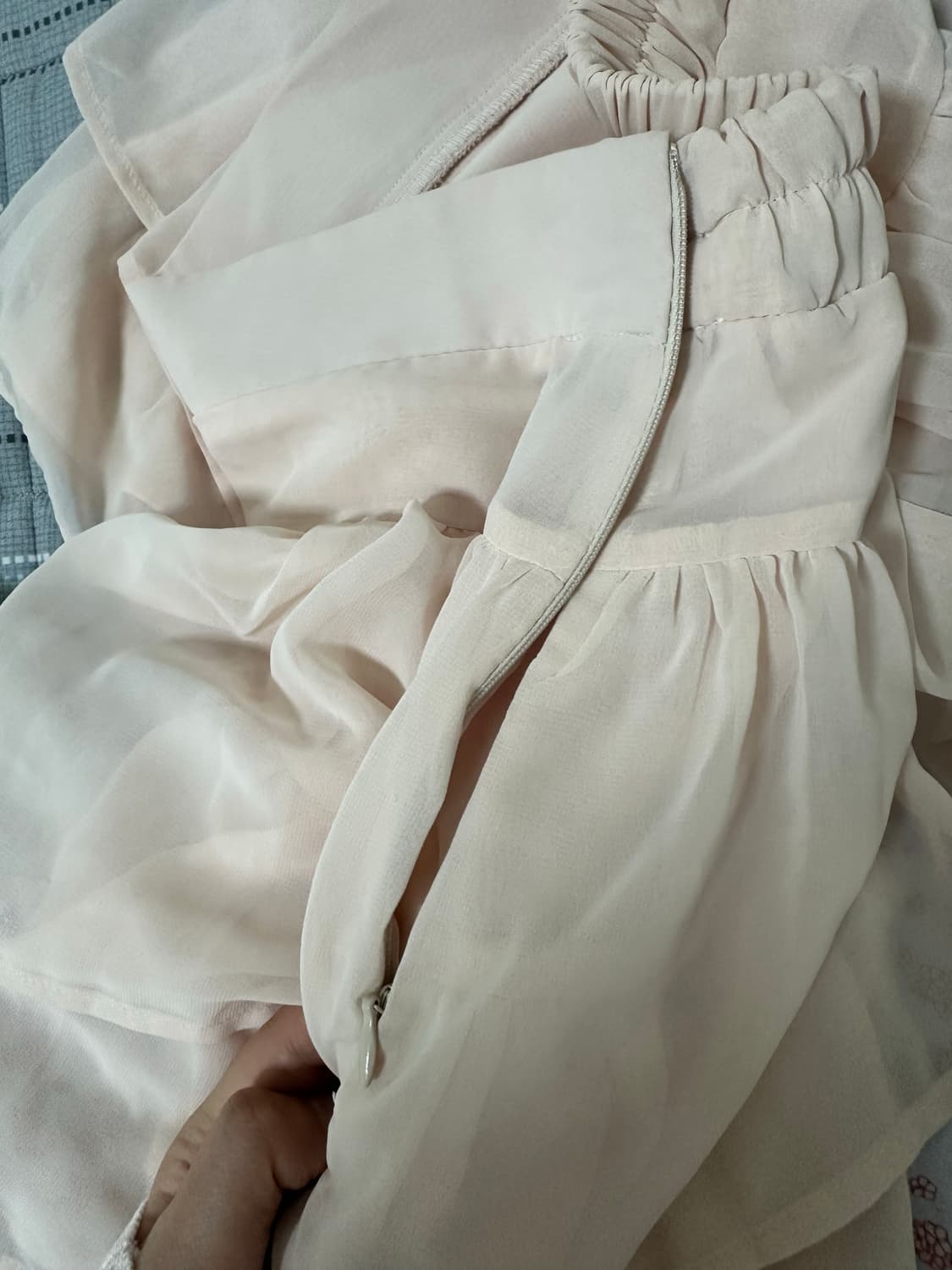 쓰리타임즈 릿볼레로 핑크 + 스완쉬폰 스커트 핑크 s 세트 상품이미지8