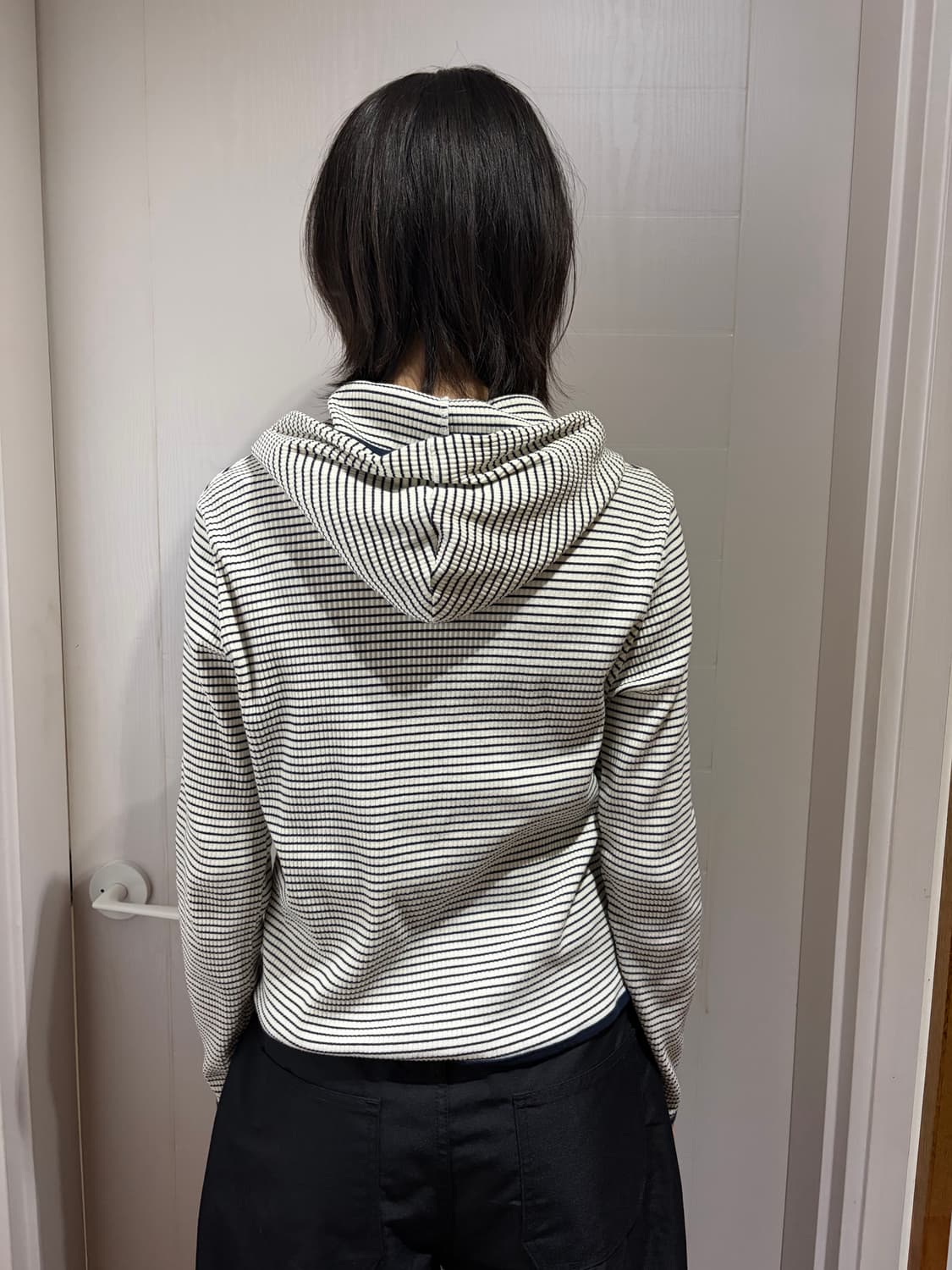 스트라이프 후드(착샷0) 상품이미지4