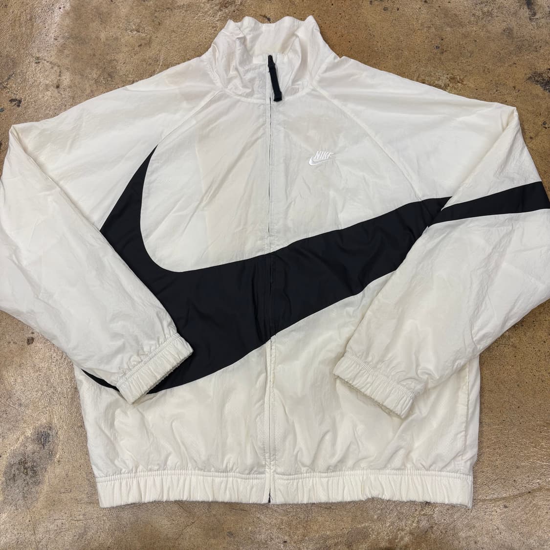 [정품/L,100] 나이키 빅스우시 우븐 바람막이 화이트 b17 상품이미지2