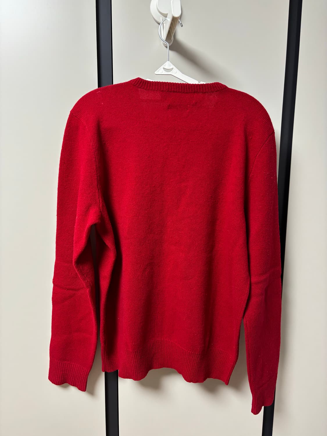 폴로 브이넥 니트 M 남녀공용 램스울100% 상품이미지6