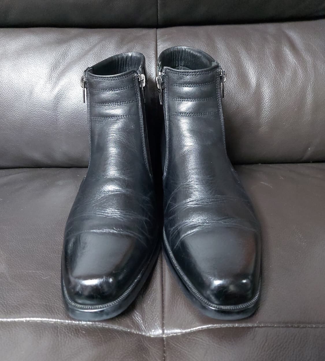 Myung Jack 남성 앵클 키높이 부츠(260mm)

 상품이미지1