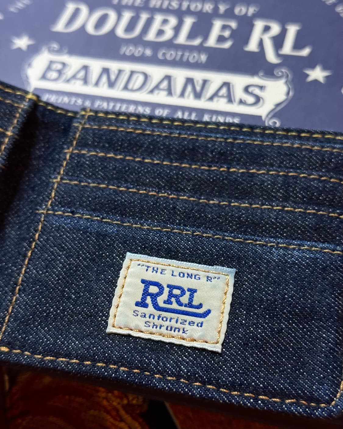 R.R.L 인디고 데님 빌 폴드 상품이미지8