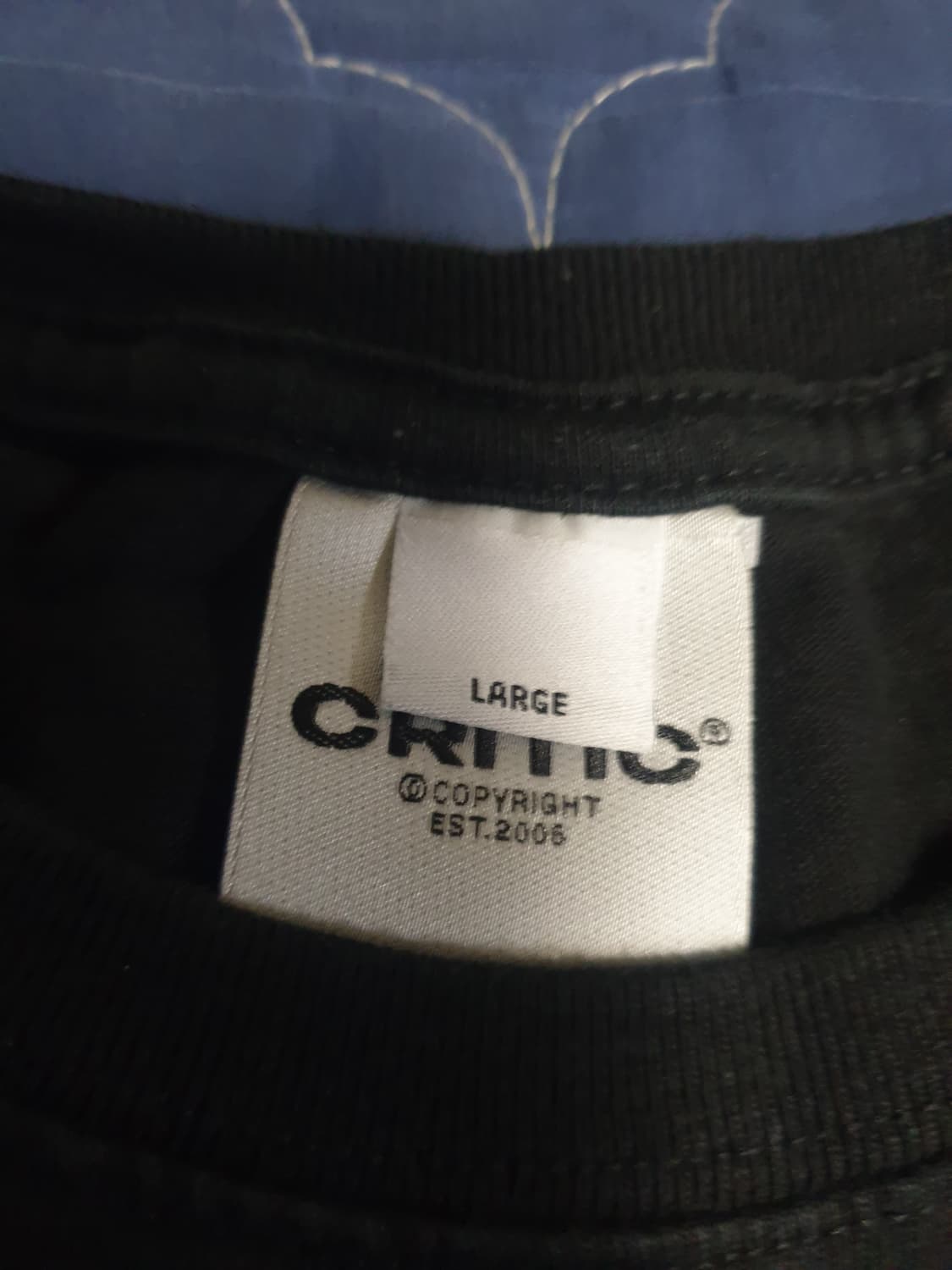 크리틱 포레스트 워 빈티지 프린팅 반팔티 블랙 (L) 상품이미지4