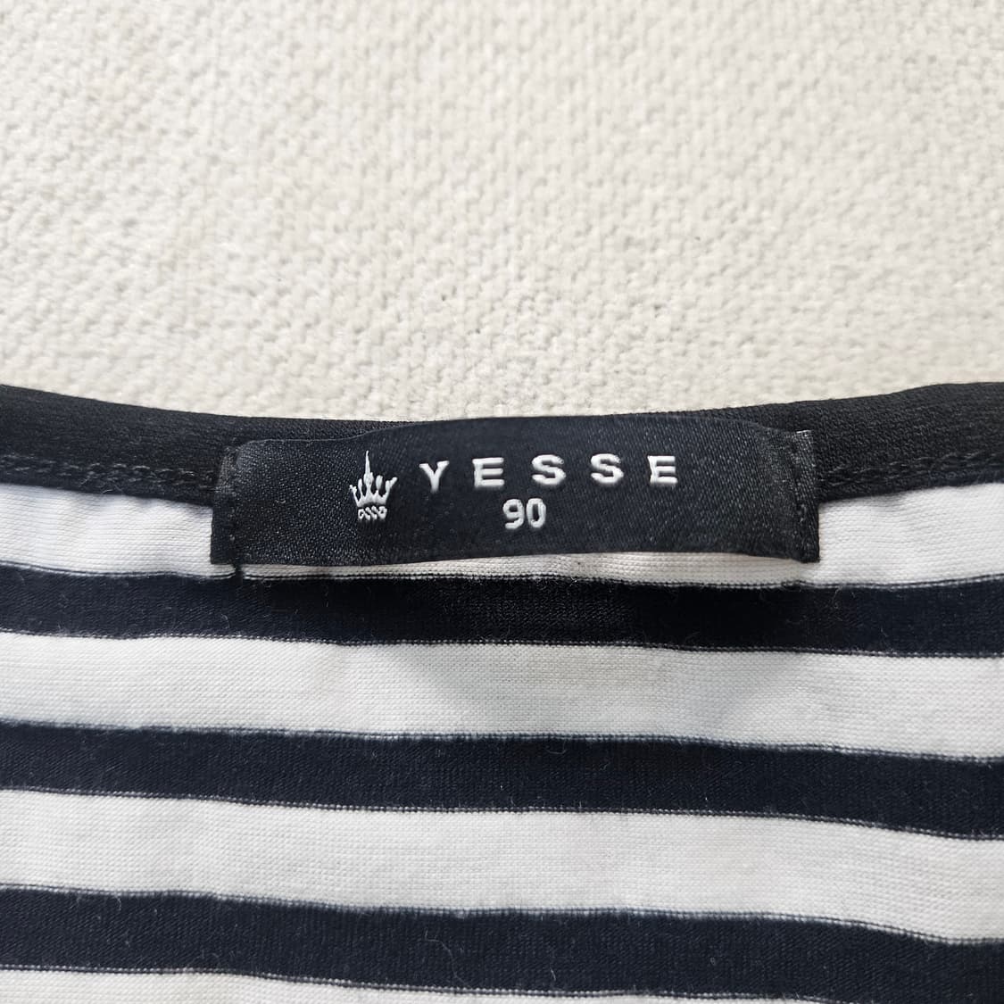 90 YESSE 여성 스트라이프 반팔티 0402Y 상품이미지3