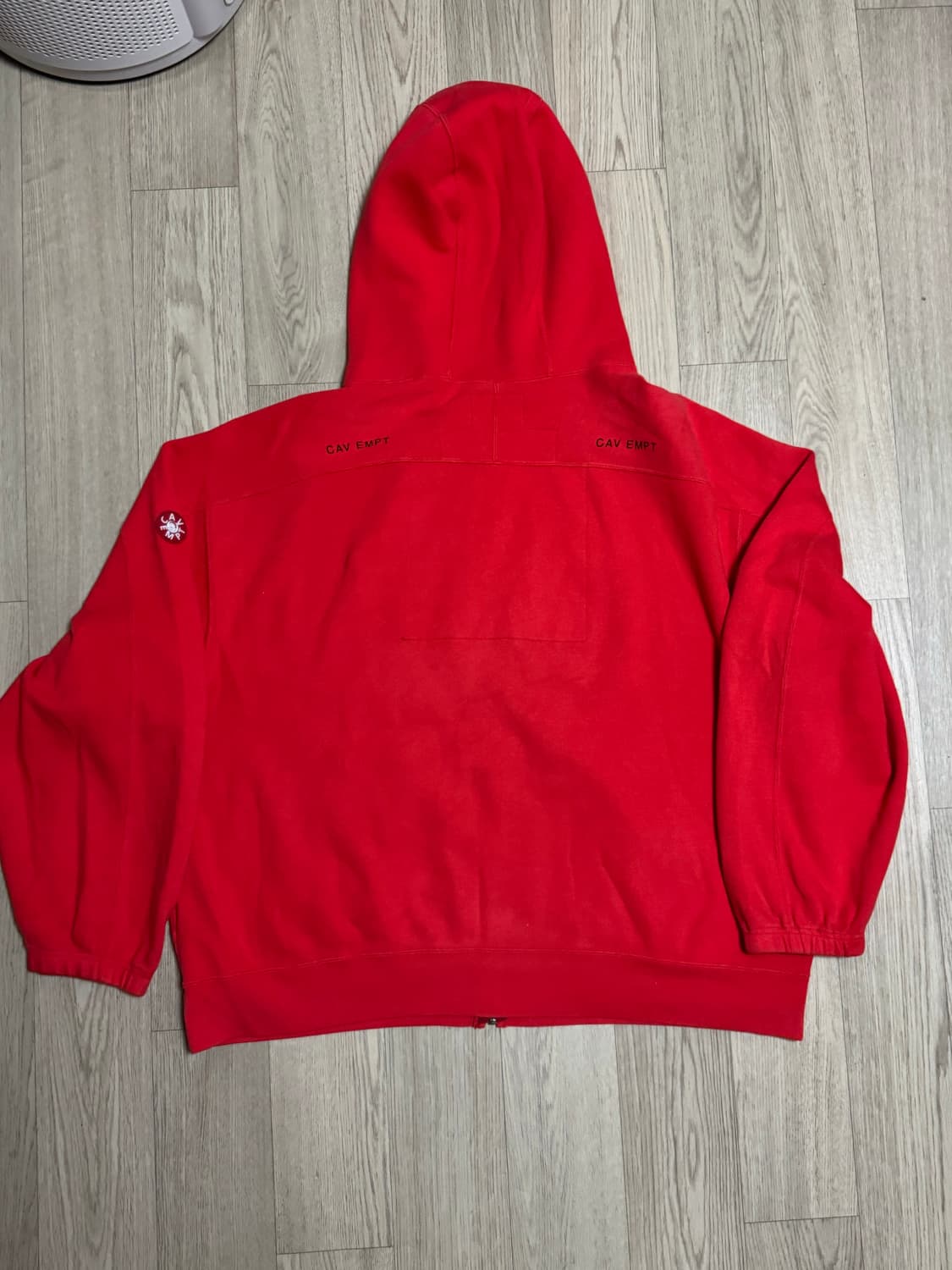 카브엠트 레드 니트 집업 자켓 후드집업 상품이미지2