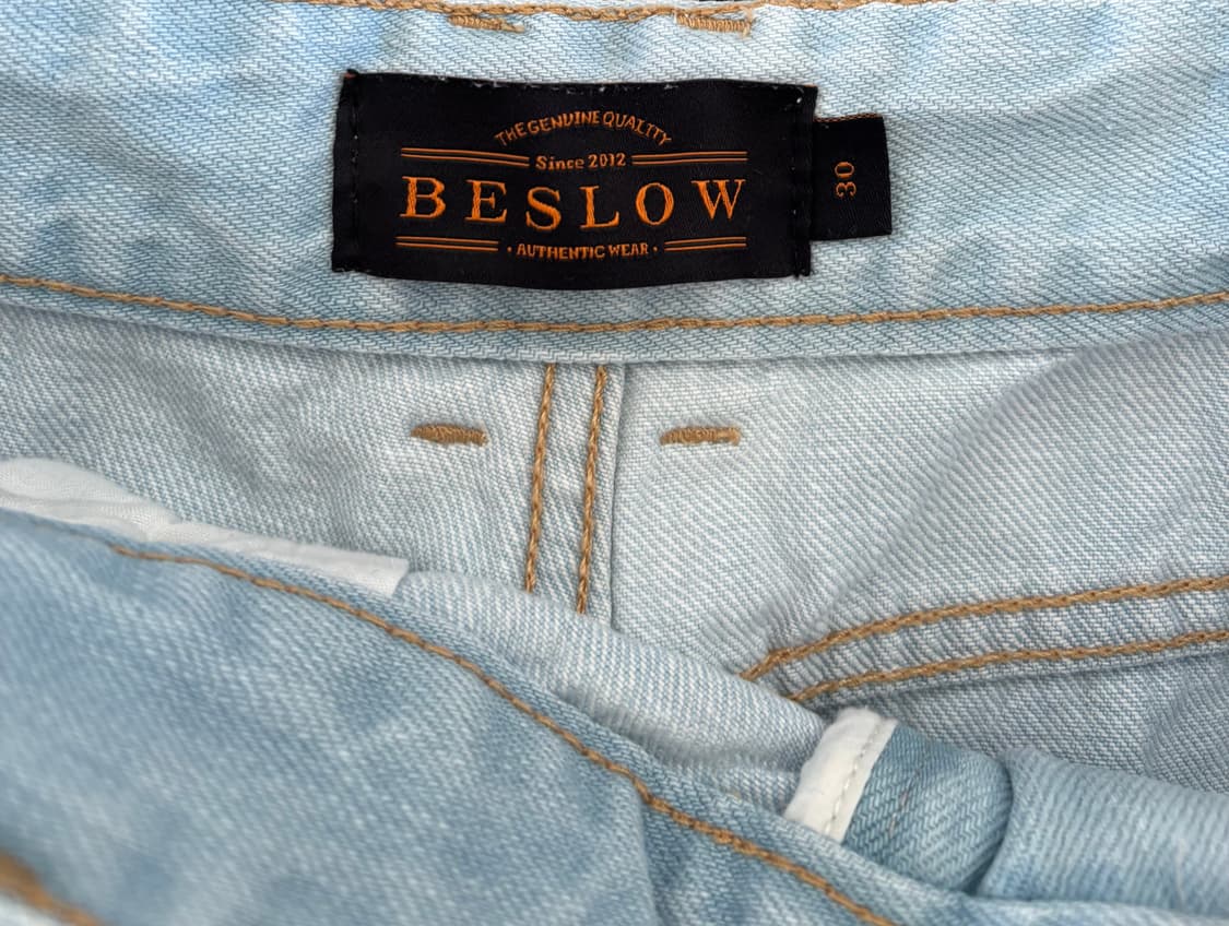 비슬로우 연청 원턱데님 판매합니다 상품이미지2