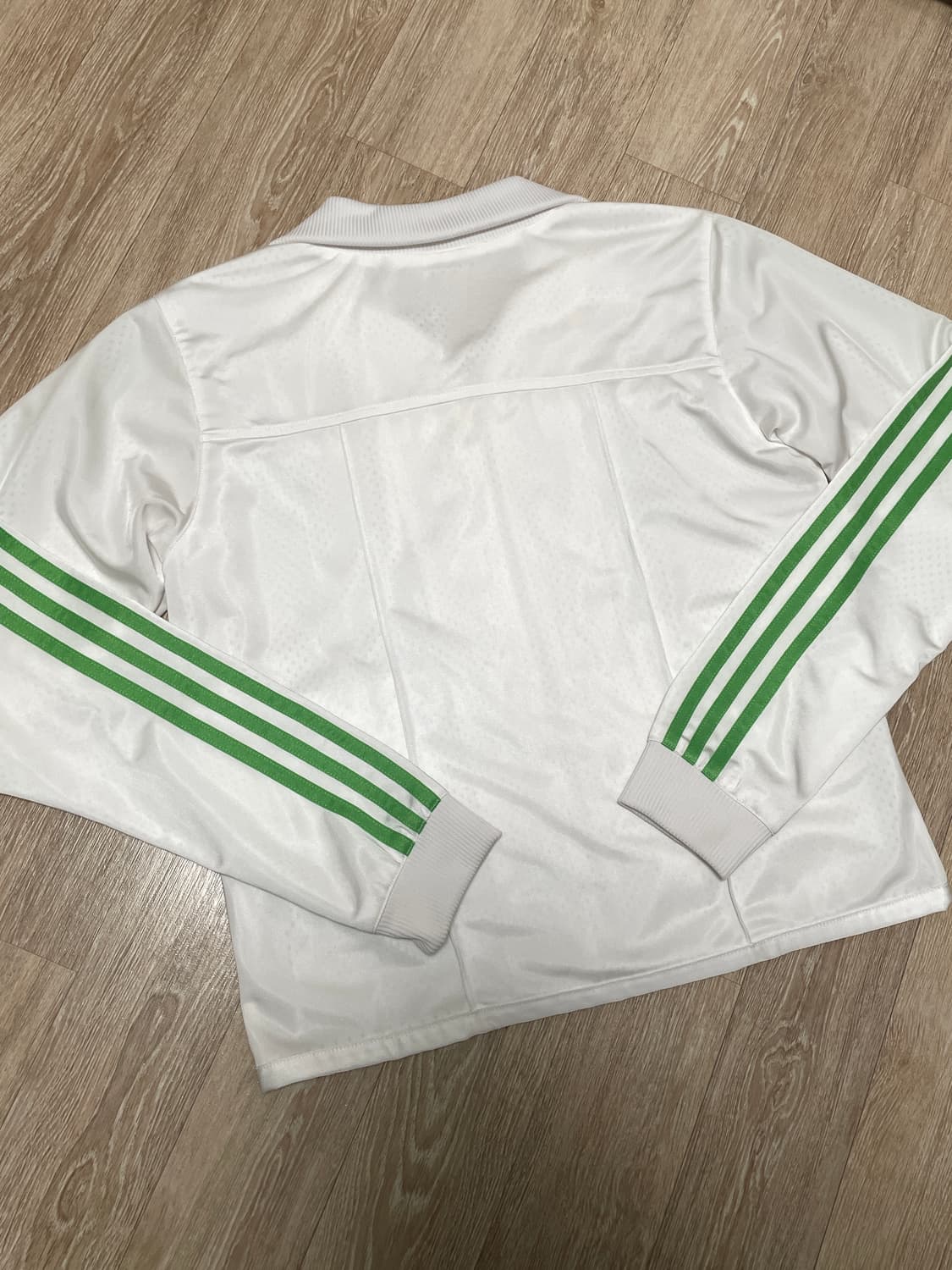 아디다스 화이트 연두 져지 상품이미지3