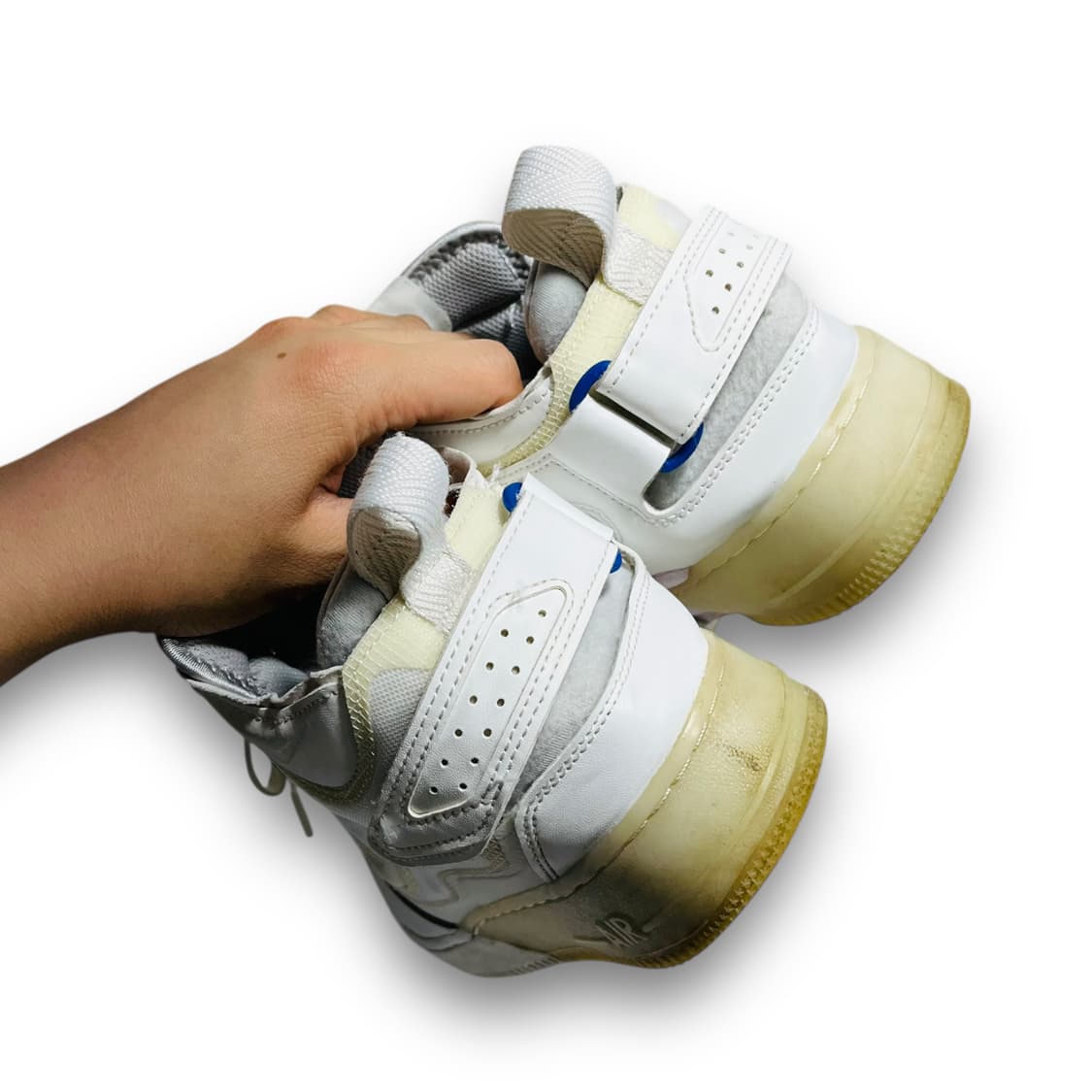 나이키 에어포스 1 미드 리액트 화이트 스니커즈 상품이미지9