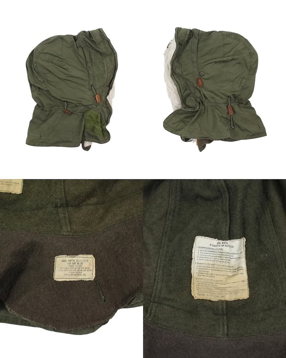 1970s US Army 미군 M-65 피쉬테일 파카 풀세트 개파카 상품이미지10