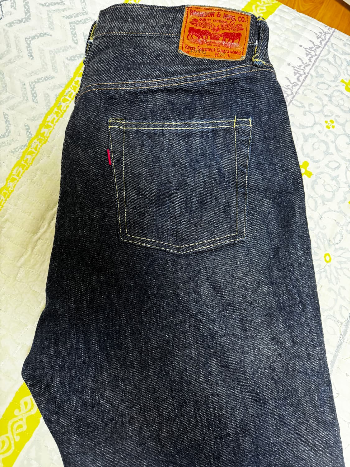 브론슨(Bronson) 47801XX 1947s 셀비지 데님 36사이즈 상품이미지2