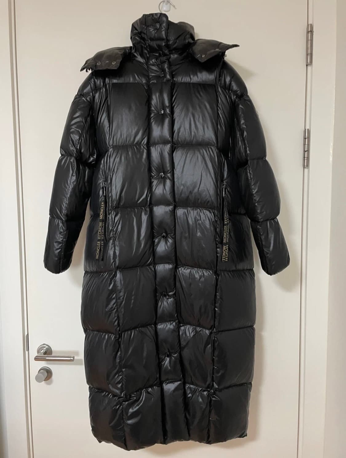 Moncler Parnaiba 몽클레어 롱패딩 올블랙  XS 상품이미지6