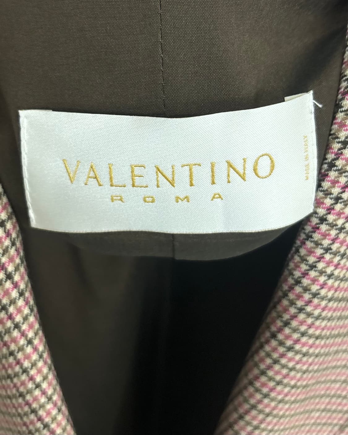 발렌티노 브라운 플래드 싱글버튼 자켓 상품이미지7