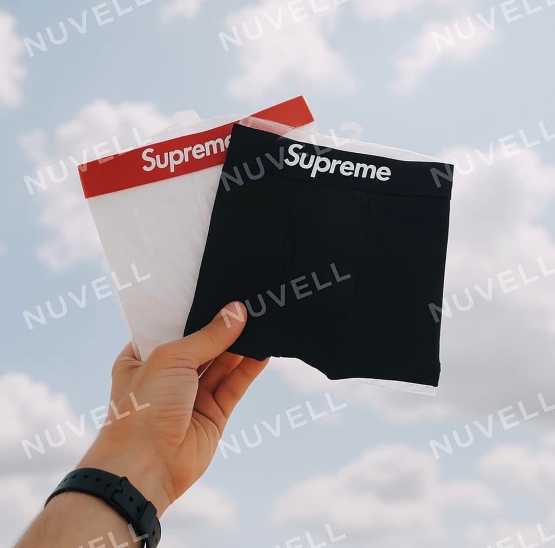 슈프림 박서 브리프 팬티 블랙화이트 S 상품이미지1