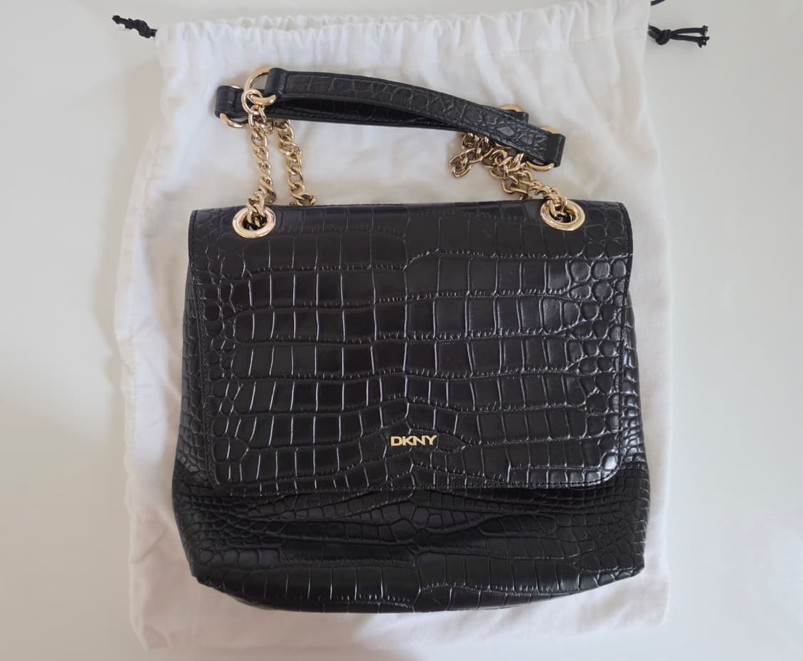 DKNY 가죽체인백 블랙 상품이미지1